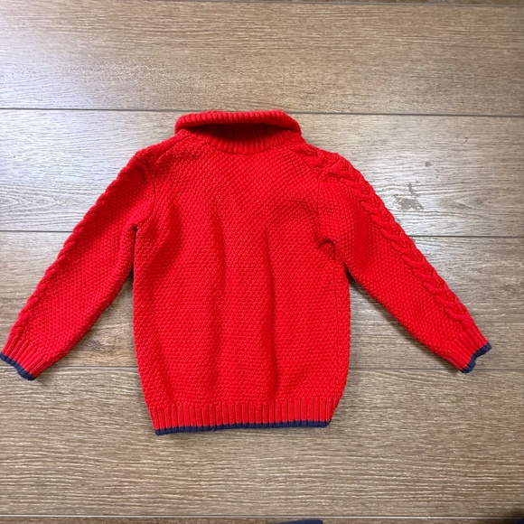 Janie & Jack Boys Holiday Button Down Shirt and Sweater 2T Winter Red Christmas - Picture 8 of 16